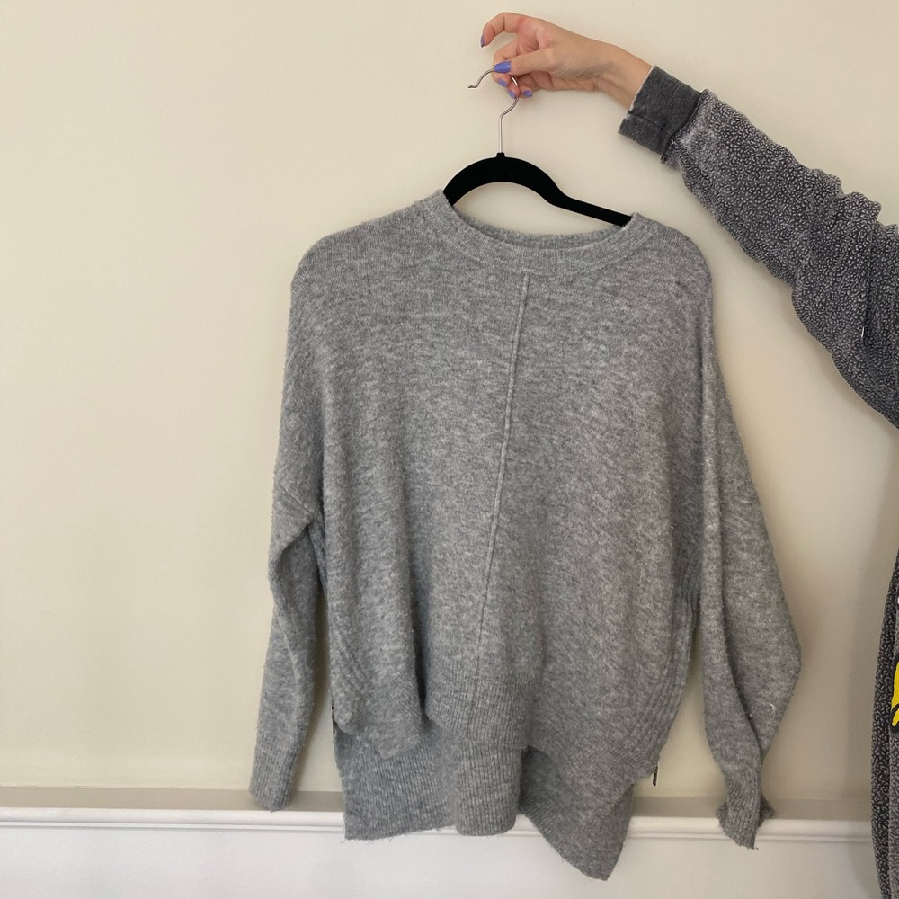 Gray top shop sweater